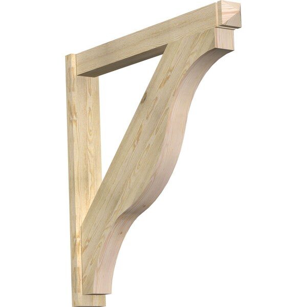 Ekena Millwork Funston Arts & Crafts Rough Sawn Outlooker, Douglas Fir, 6"W x 46"D x 46"H OUT06X46X46FST03RDF - main